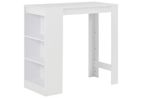 Bartafel met schap 110x50x103 cm wit - 58% korting!