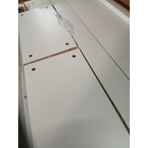 vidaXL Bartafel met schap 110x50x103 cm wit