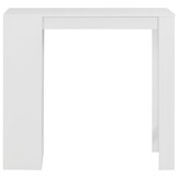 vidaXL Bartafel met schap 110x50x103 cm wit