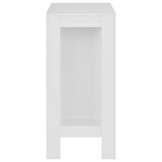 vidaXL Bartafel met schap 110x50x103 cm wit