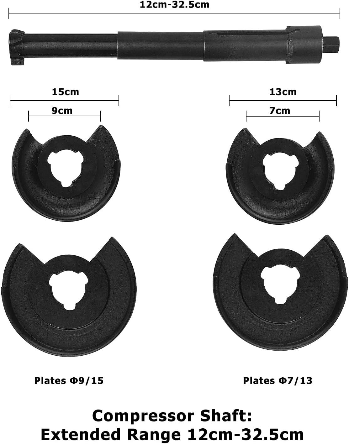 Verencompressor set voor Mercedes-Benz en diverse auto's - Telescopische veerspanner