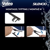 Valeo Silencio 2x Ruitenwisserbladen VF450 - Voorzijde - 800 mm / 750 mm