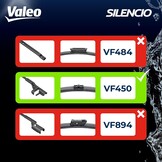 Valeo Silencio 2x Ruitenwisserbladen VF450 - Voorzijde - 800 mm / 750 mm