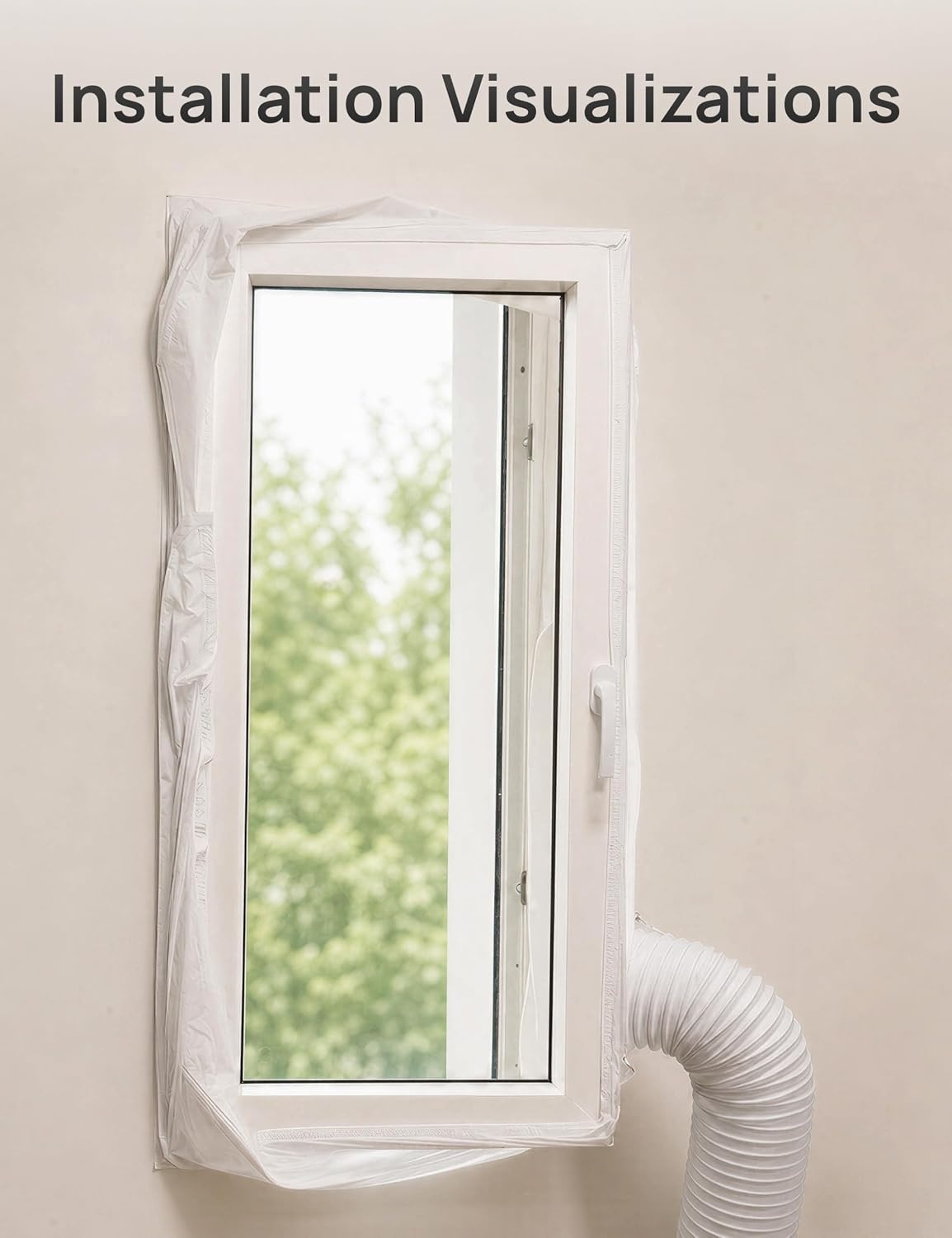 DREO Universele Airco Raamafdichting - 400cm - Geschikt voor mobiele airco en wasdroger