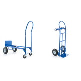 Steekwagen - Transportwagen - tot 250 kg - luchtbanden - blauw