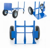 Steekwagen - Transportwagen - tot 250 kg - luchtbanden - blauw