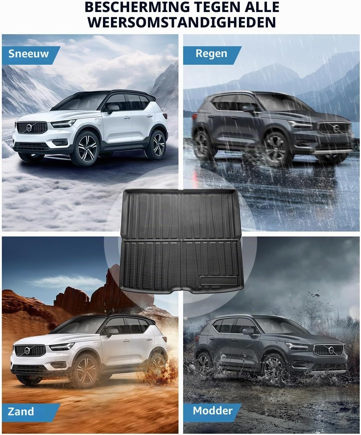 TPE Kofferbakmatten voor Volvo XC40 / C40 Recharge 2018-2026