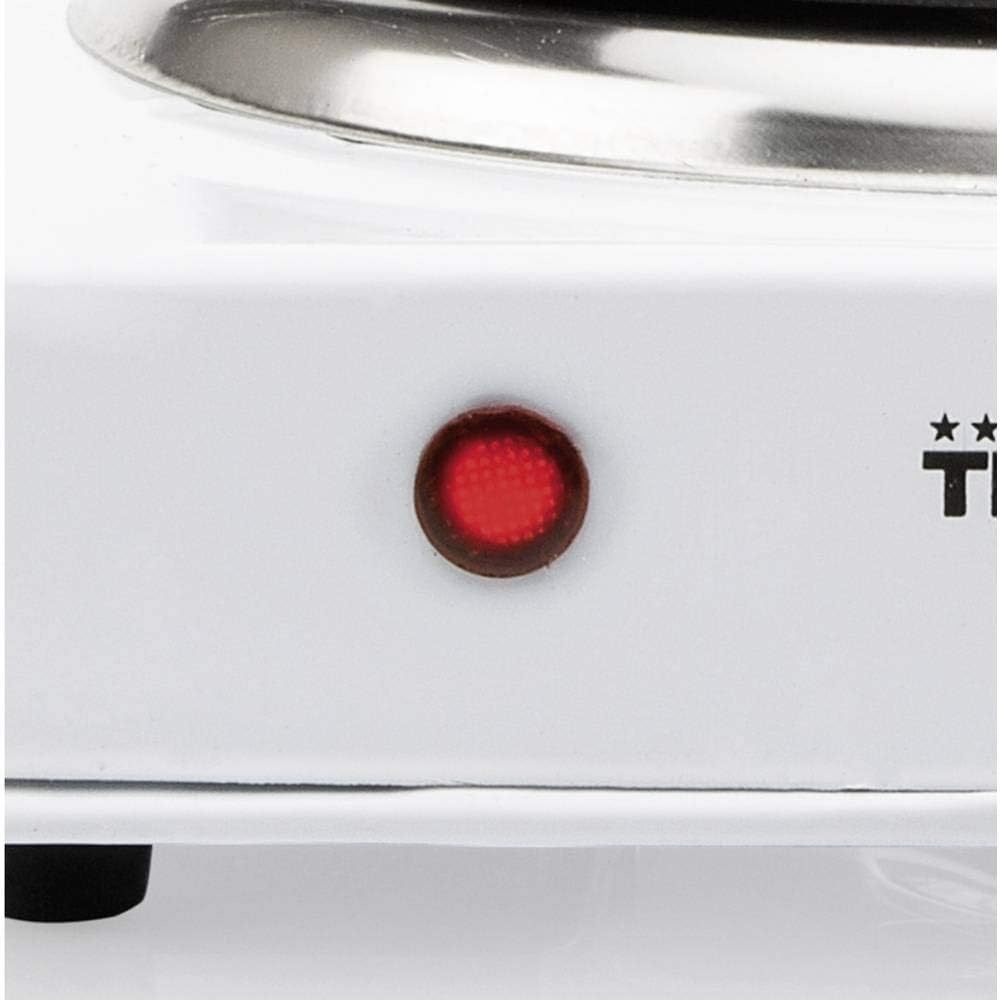 Tristar KP-6245 Dubbele Elektrische Kookplaat – 2 pits - Reglbare thermostaat -2500 Watt - Wit