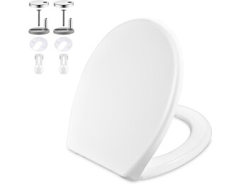 GRIFEMA - WC-hoes, toiletzitting, softclose, snelsluiting, ureumformaldehyde, wit, één [exclusief Amazon] - Maat 57.0 mm*446.0 mm*371.0 mm