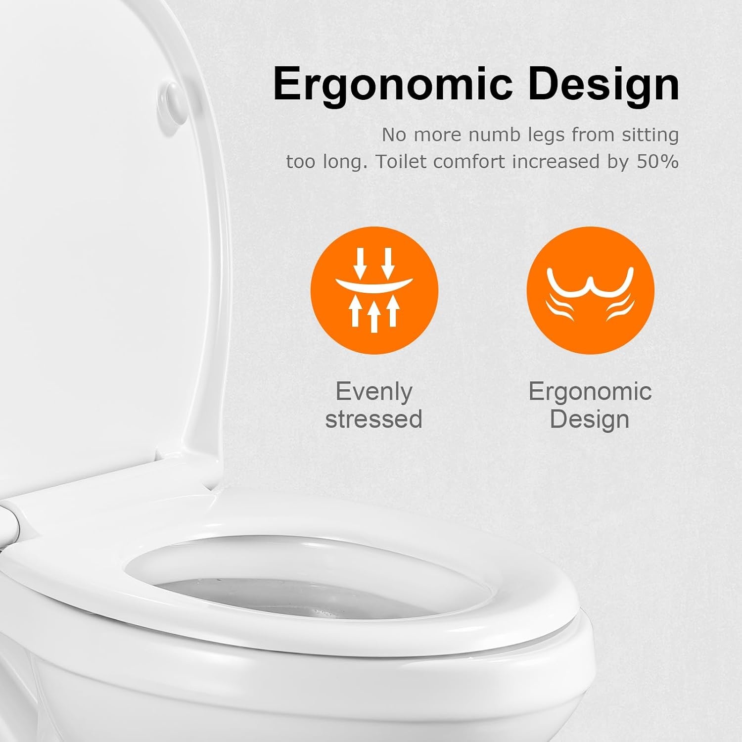 GRIFEMA - WC-hoes, toiletzitting, softclose, snelsluiting, ureumformaldehyde, wit, één [exclusief Amazon] - Maat 57.0 mm*446.0 mm*371.0 mm