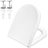 GRIFEMA - WC-hoes, toiletzitting, softclose, snelsluiting, ureumformaldehyde, wit, één [exclusief Amazon] - Maat 57.0 mm*446.0 mm*371.0 mm
