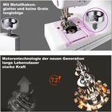 Naaimachine voor beginners met 2 dubbele draden naaien met 12 geïntegreerde naden huishoudelijke mini-naaimachine draagbare elektrische naaimachine