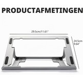 Musiin Home Studio Audio Mixer Stand Aluminium Draagbare Opvouwbare Stand Compatibel met Behringer Mixer Drum Controller Native Instruments NI Maschine MK3 Ableton Push3 verstelbare basis (Zilver)