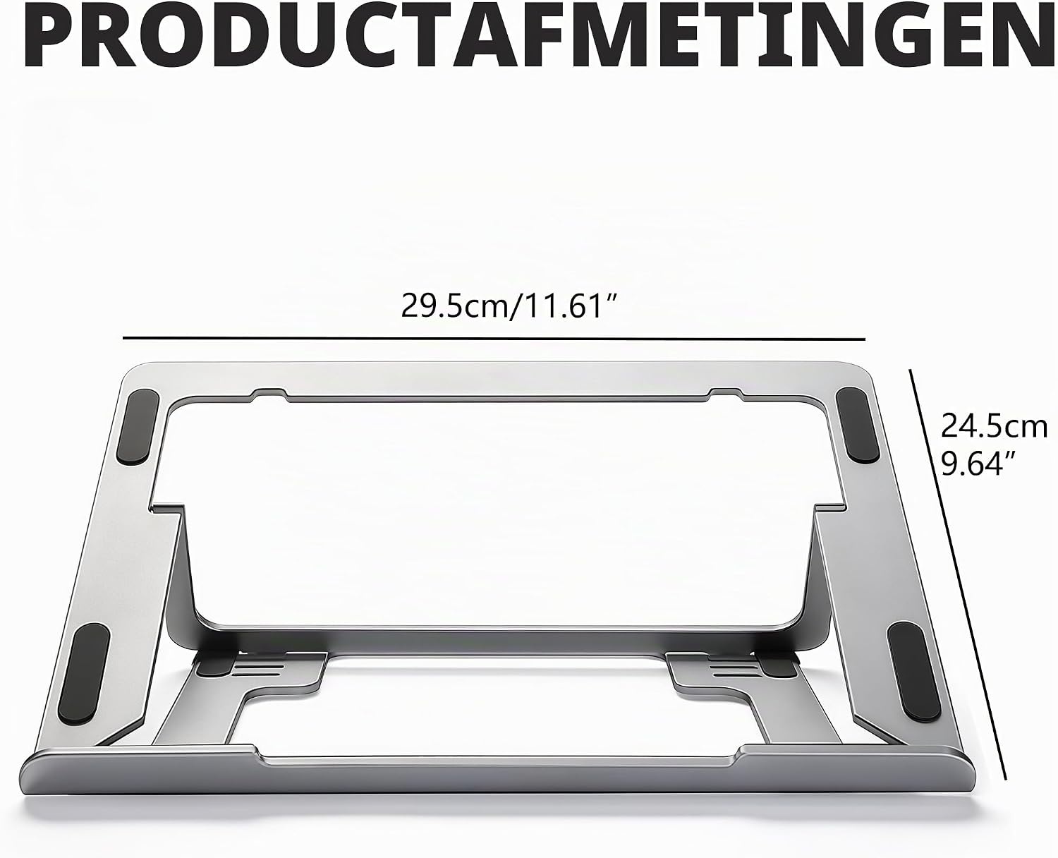 Musiin Home Studio Audio Mixer Stand Aluminium Draagbare Opvouwbare Stand Compatibel met Behringer Mixer Drum Controller Native Instruments NI Maschine MK3 Ableton Push3 verstelbare basis (Zilver)