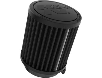 K&N Universeel Dryflow Zwart Luchtfilter Rond 62mm aansluiting, 89mm diameter, 102mm hoogte (RU-3118HBK)