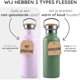 Bambaw 1000ml Roestvrijstalen Thermosfles, Milieuvriendelijke Herbruikbare Fles, Dubbelwandige Waterfles 1000ml, Metalen Drinkfles – Inktzwart