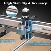 CNC Router Machine voor Hout, Acryl, MDF, Nylon frezen & snijden | 4040-PRO 3-assig | Werkgebied 400x400x78mm | GRBL-besturing