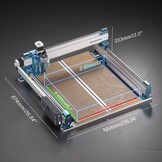 CNC Router Machine voor Hout, Acryl, MDF, Nylon frezen & snijden | 4040-PRO 3-assig | Werkgebied 400x400x78mm | GRBL-besturing