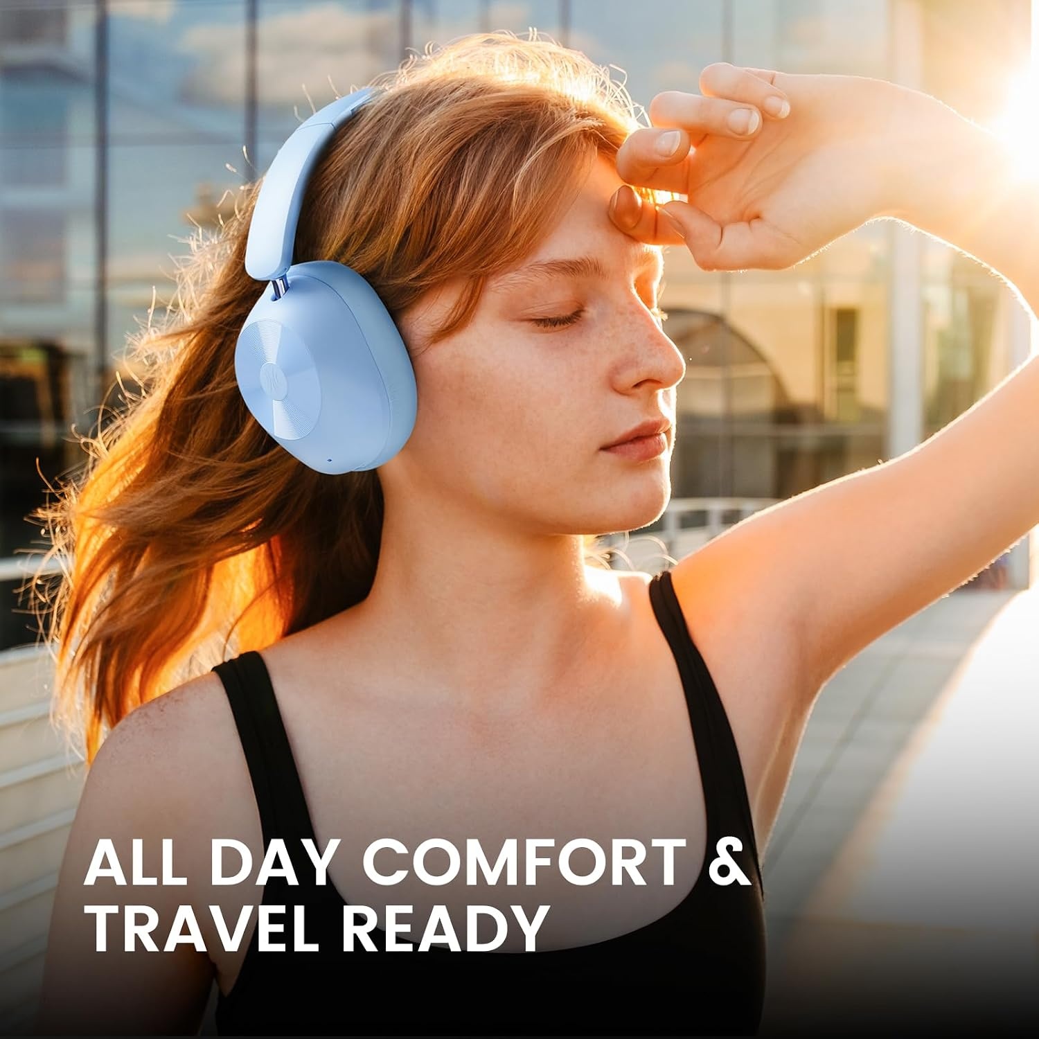 OneOdio A5 over-ear hoofdtelefoon, draadloos, Bluetooth, hybride actieve ruisonderdrukking, Hi-Res LDAC audio, 75 uur batterij, Bluetooth 5.4, heldere oproepen, spelmodus, snel opladen voor pc, reizen
