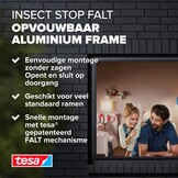 tesa Insect Stop FALT Vliegenhor voor Ramen - 80 tot 140 cm - Antraciet