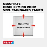tesa Insect Stop FALT Vliegenhor voor Ramen - 80 tot 140 cm - Antraciet