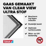 tesa Insect Stop FALT Vliegenhor voor Ramen - 80 tot 140 cm - Antraciet