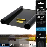 Contrejour 463905 Donkere getinte zonnefolie voor autoruiten, 95%, 76 x 150 cm, antraciet