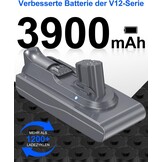 V12 SV20 reserveaccu voor Dyson V12 Detect Series, 25,2 V 3900 mAh compatibele accu voor Dyson SV20 SV26 SV30 SV34 SV35 SV46 stofzuiger (niet voor V11 SV12)