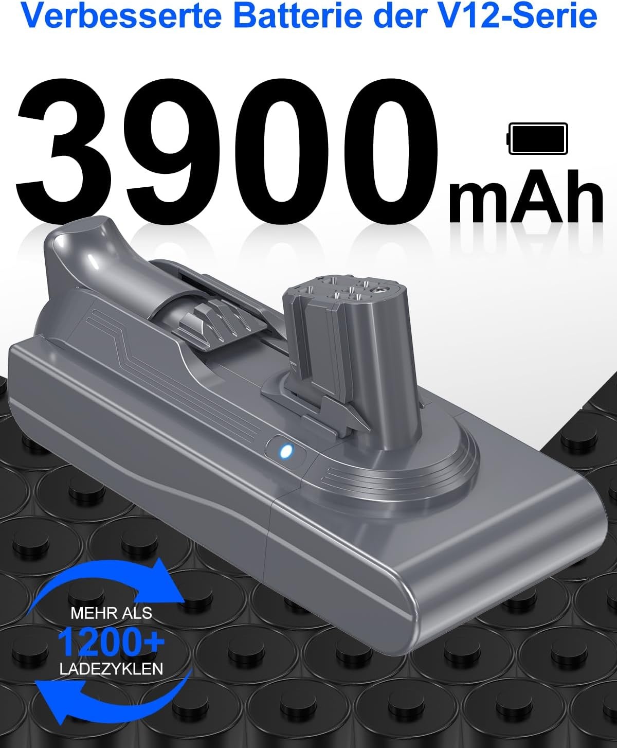 V12 SV20 reserveaccu voor Dyson V12 Detect Series, 25,2 V 3900 mAh compatibele accu voor Dyson SV20 SV26 SV30 SV34 SV35 SV46 stofzuiger (niet voor V11 SV12)