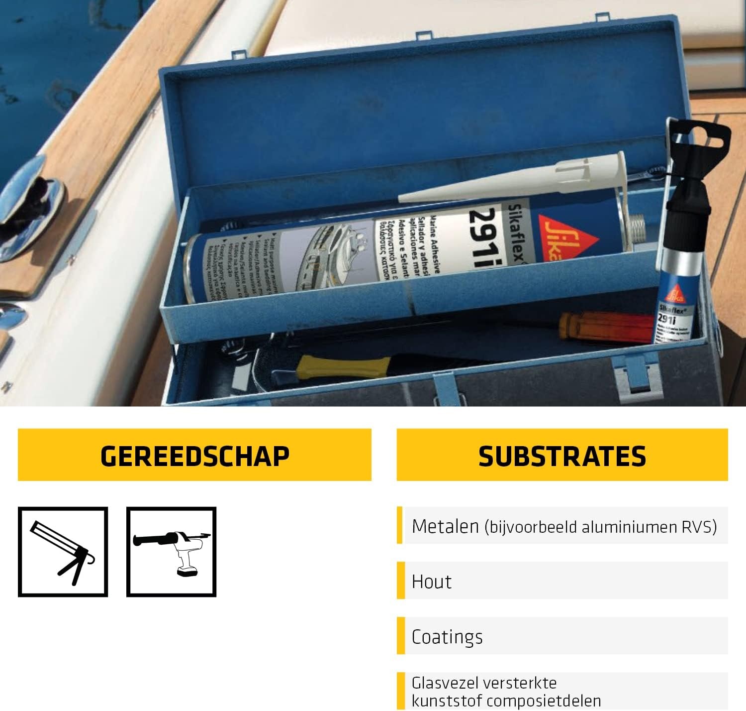 SIKA - Maritieme afdichtkit - Sikaflex-291i - Wit - 300ml