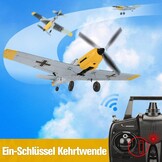 BF-109 RC vliegtuig, 2,4 GHz 4-CH op afstand bestuurbaar vliegtuig Warbird Aerobatics vliegtuig RTF met Xpilot gyroscoopsysteem voor volwassenen beginners