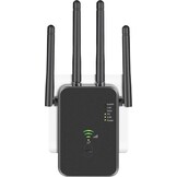 Wifi-versterker, 1200 Mbit/s, 5 G en 2,4 G ultraxtender dual-band wifi-repeater met LAN-verbinding, WPS, compatibel met 99% standaard wifi-router, dekt tot 9200 vierkante meter en 35 meter af