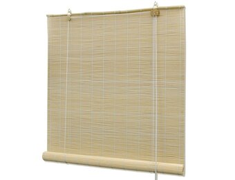 vidaXL Rolgordijn 100x220 cm bamboe naturel