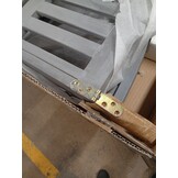 vidaXL Ligbed massief acaciahout grijs