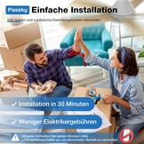 Stille Plafondventilator 107cm met LED, 6 Snelheden & Afstandsbediening - Wit (34% Korting)