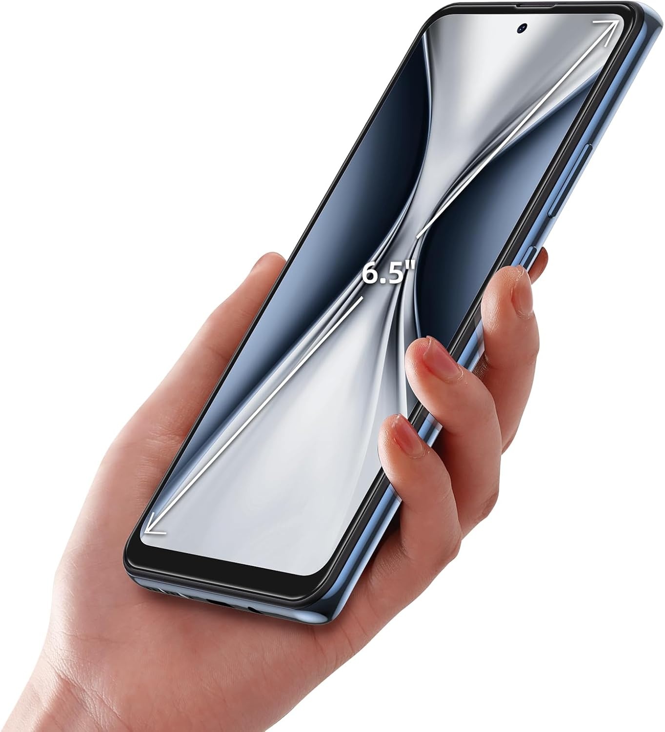 HeyxFome H2 Smartphone - 6,5 inch HD+ Display - 2GB RAM + 16GB - Dual Sim - Zwart