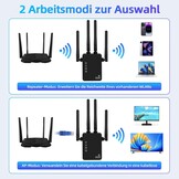 Wi-Fi Versterker Dual Band 1200 Mbps met 32% Korting