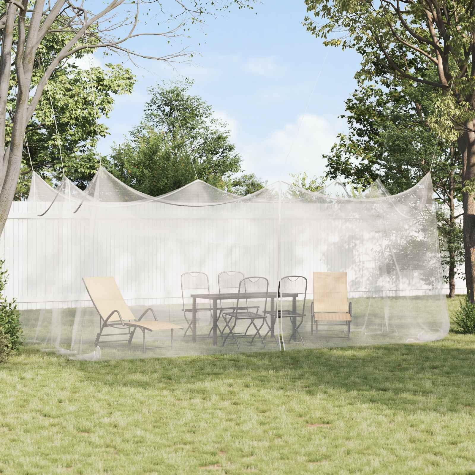 VidaXL Tuin Muggennet 3x6m Wit Polyester - 33% Korting