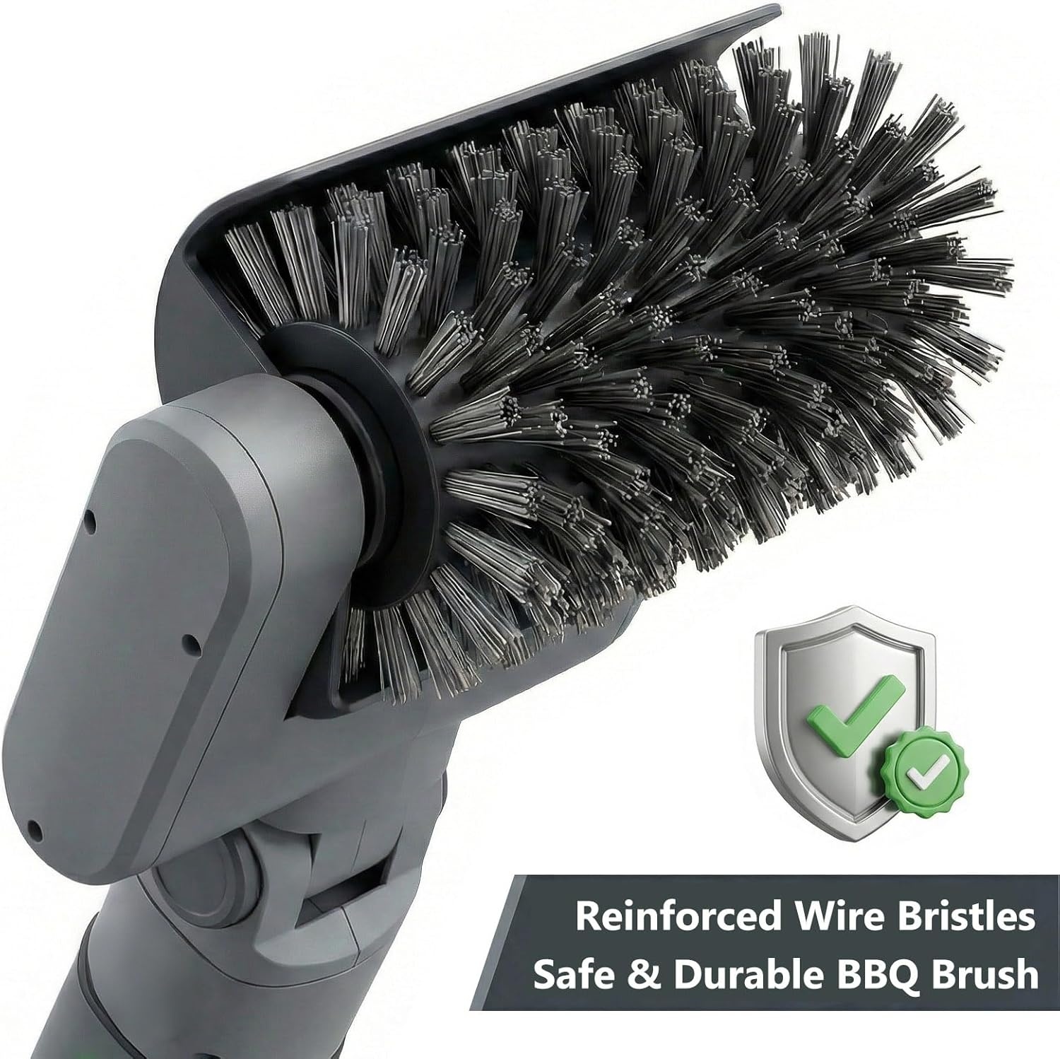 Mistcado Elektrische Grillborstel Lichtgrijs - 3-in-1 Draadloze BBQ Reiniger