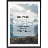 Fotolijst A1 Zwart Massief Hout | Krasbestendig Acrylglas | 51% Korting