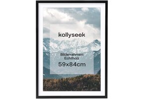 Fotolijst A1 Zwart Massief Hout | Krasbestendig Acrylglas | 51% Korting