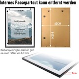 Fotolijst A1 Zwart Massief Hout | Krasbestendig Acrylglas | 51% Korting