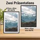 Fotolijst A1 Zwart Massief Hout | Krasbestendig Acrylglas | 51% Korting