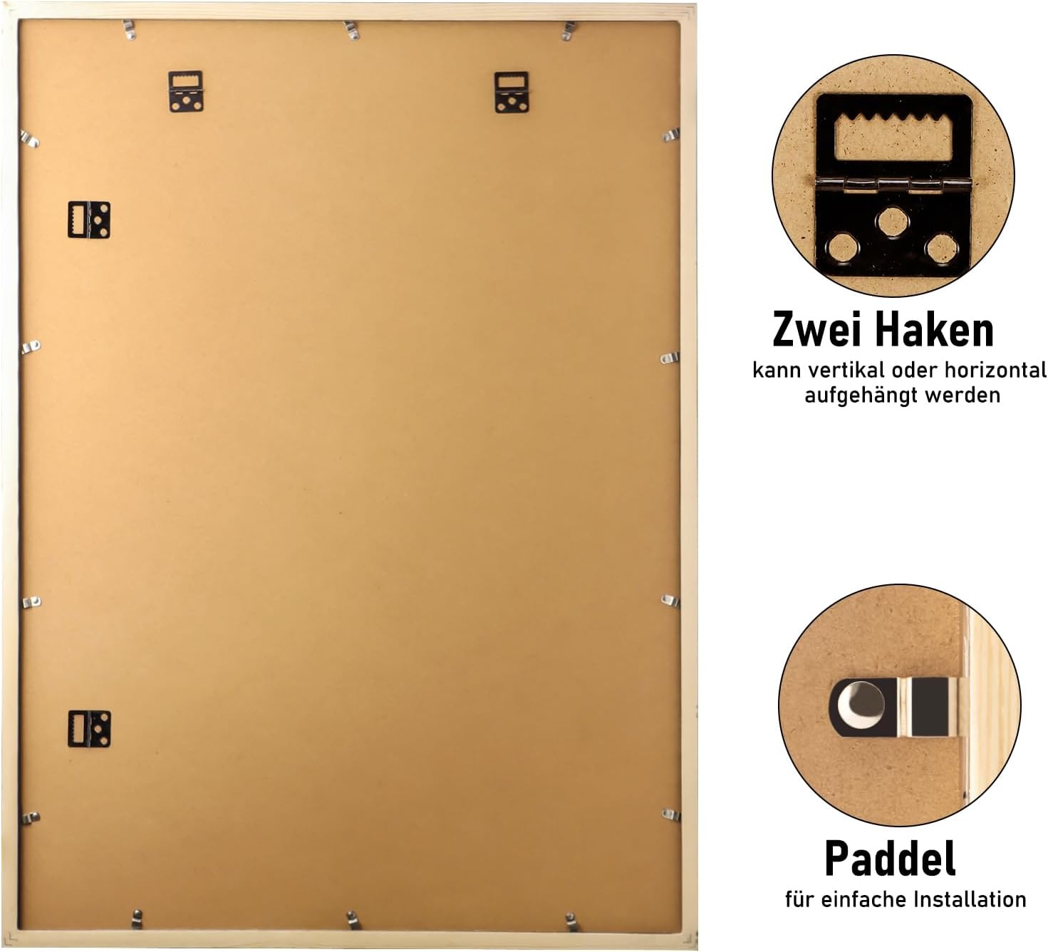 Fotolijst A1 Zwart Massief Hout | Krasbestendig Acrylglas | 51% Korting
