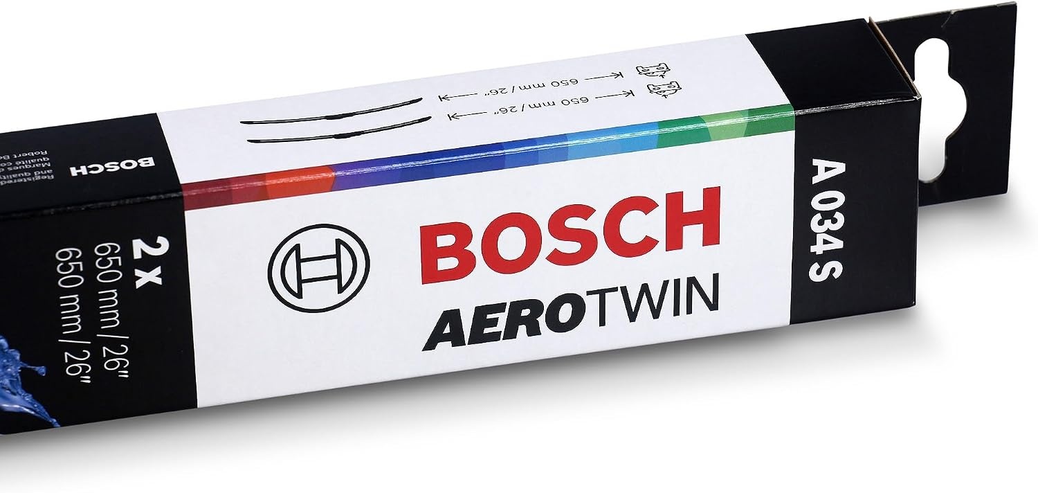 Bosch Aerotwin A034S Ruitenwisserset 650 mm/650 mm - Zwart