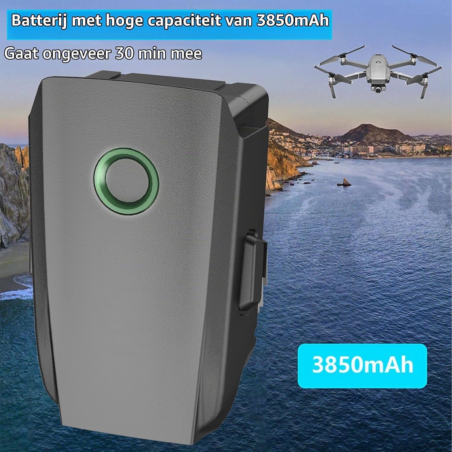 DJI Mavic 2 Accu - 3850 mAh - 31 min Vliegtijd - 34% Korting