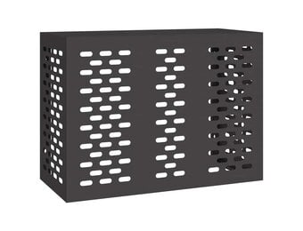 Stevige Airconditionerhoes Zwart Staal - 110x50x80 cm (34% Korting)