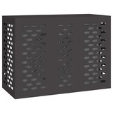 Stevige Airconditionerhoes Zwart Staal - 110x50x80 cm (34% Korting)