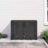 Stevige Airconditionerhoes Zwart Staal - 110x50x80 cm (34% Korting)