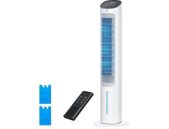 Torenventilator Luchtkoeler 101 cm Wit | Stil 35 dB | 80° Zwenkfunctie | 35% Korting